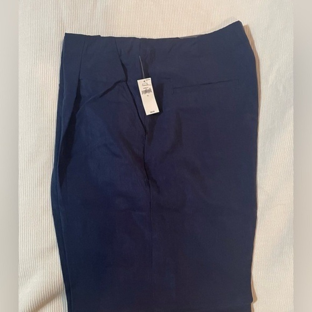 Gap Pleated Navy Blue Softsuit Trouser Size 4 - Picture 7 of 7